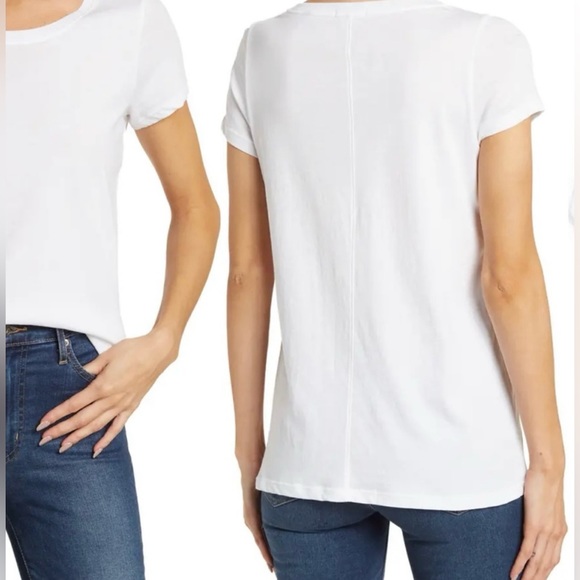 ATM Anthony Thomas Melillo Vintage Jersey Crew Neck T-Shirt white XS *NWT* - Picture 2 of 8